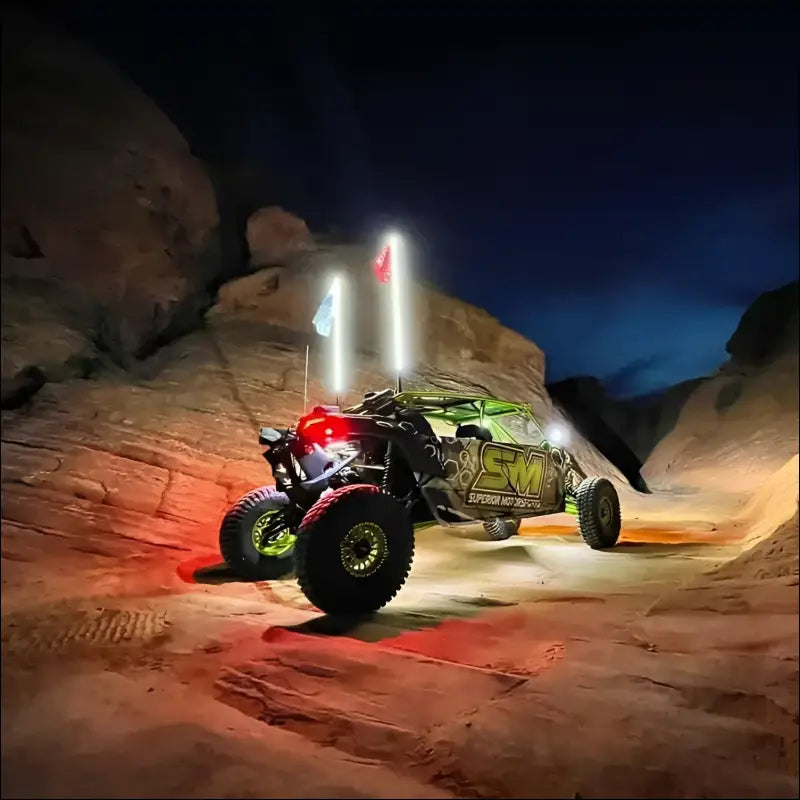 (RGB+W) Whips (Compatible With Rock Lights)
